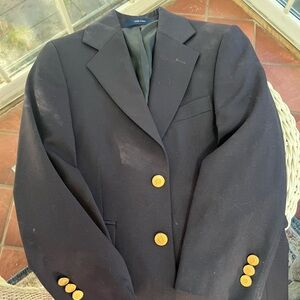 Navy blue blazer.